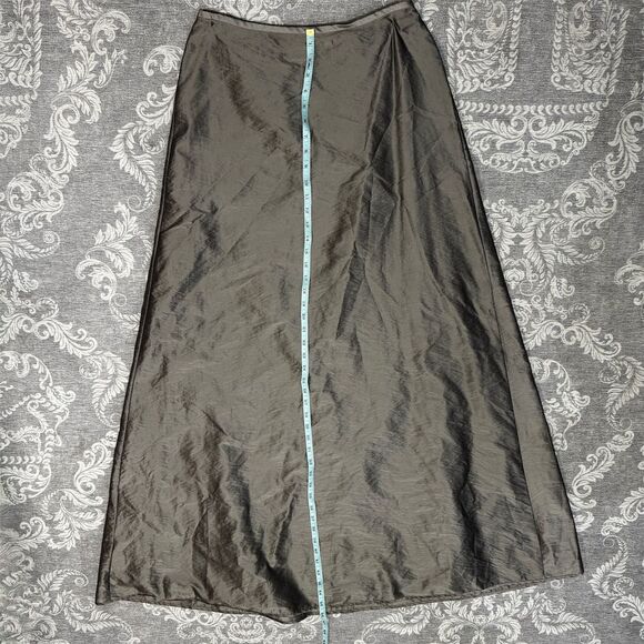 Laundry by Shelli Segal Women's Gray A-Line Midi Skirt Size 10 Vintage - Picture 4 of 8